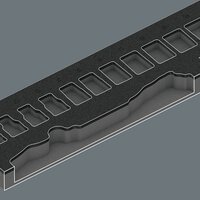 Schaumstoffeinlage 8000 C Zyklop Knarre 1/2" Set 1, ohne Werkzeug, 344 x 30 x 392 mm #thumbnail-2