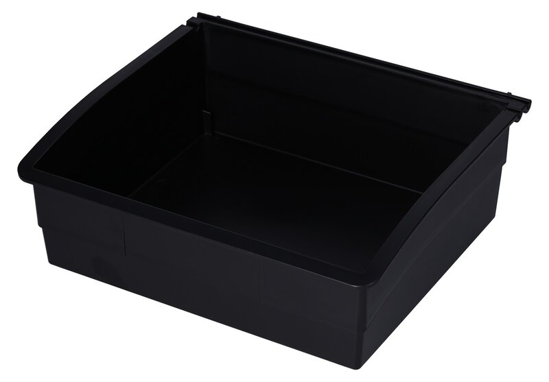 Plateau de travail ESD, PS, noir, 180 x 210 x 79 mm #1