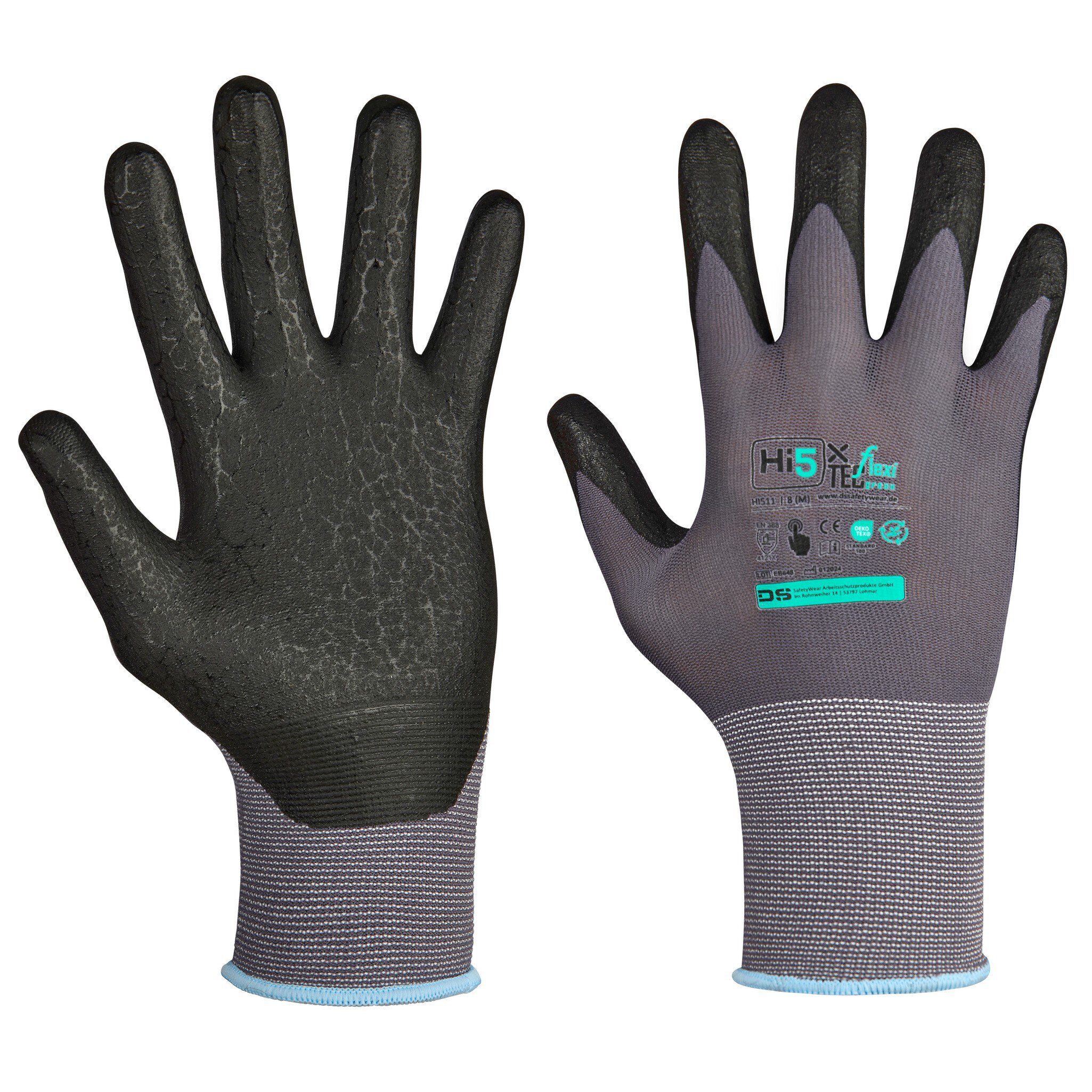 Hi5 X Flexitec Basic gloves 4121X, gray/black #zoom-2