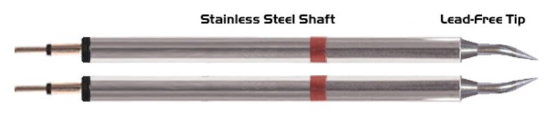 Paar tangen scherp gebogen 30° 0.4mm (0.016")