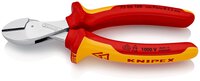 X-Cut® Kompakt-Seitenschneider hochübersetzt, isoliert, mit Mehrkomponenten-Hüllen, VDE-geprüft, verchromt, 160 mm (SB-Karte/Blister) #thumbnail-1