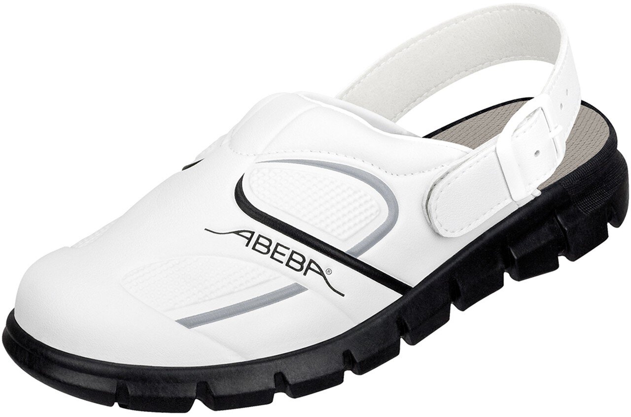 Clog weiß/ schwarz - 46, 7335 Berufsschuhe Dynamic Damen / Herren, OB #zoom-1