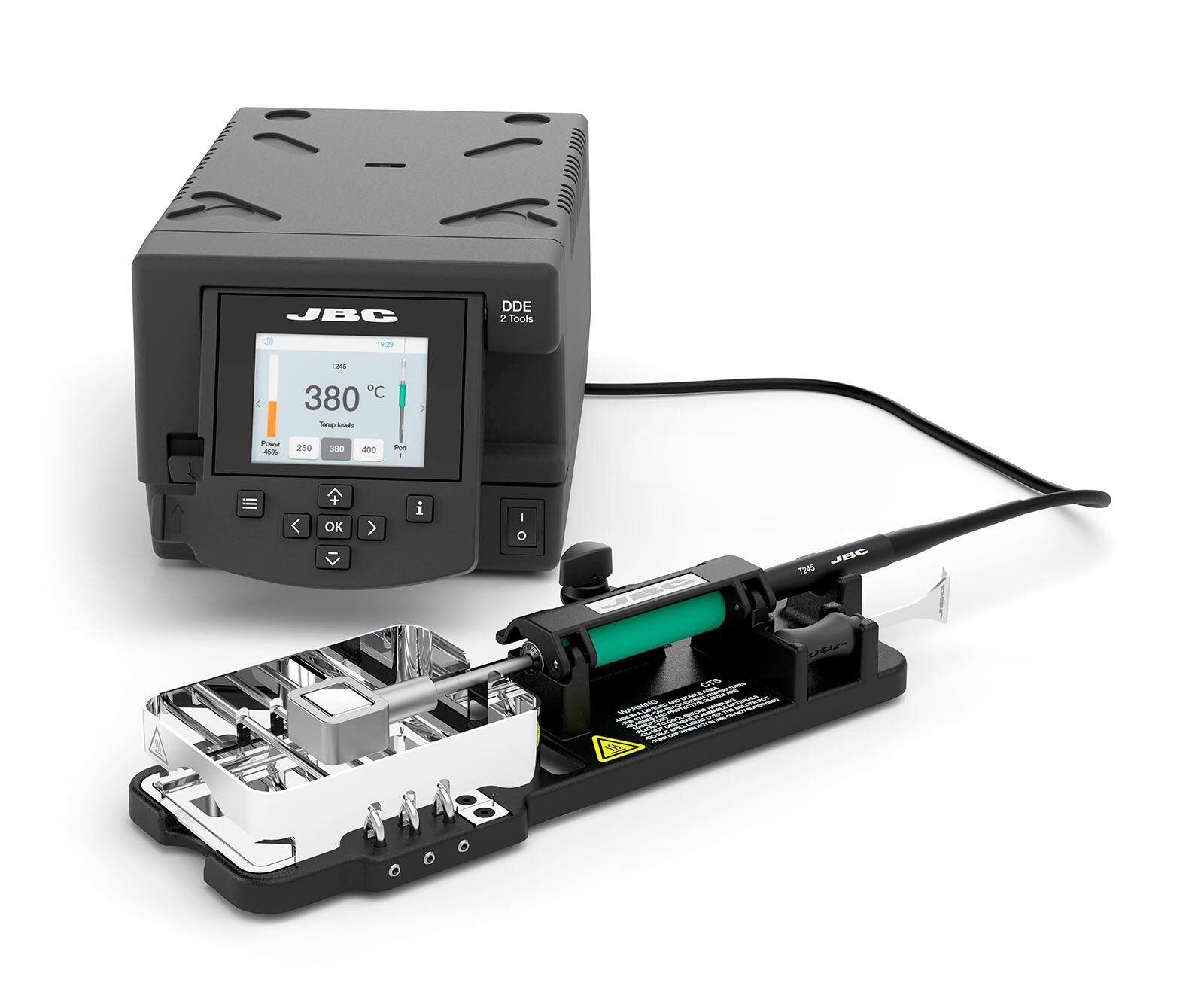 Löt-/Entlötstation DDCT-2B, inkl. T245 Handstück, CTS Ablage für Kleinlötbad #zoom-1