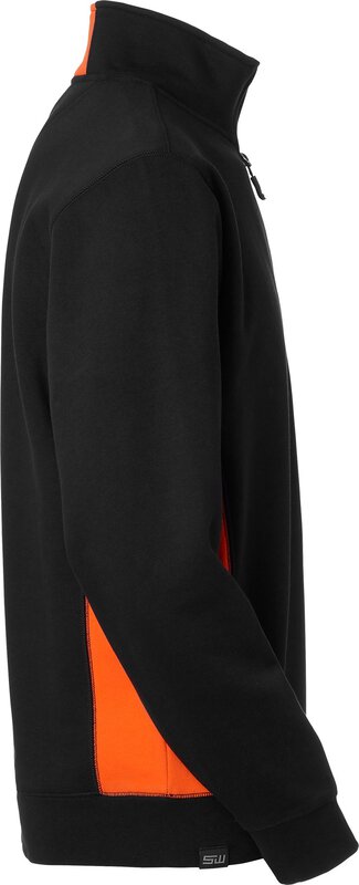 Webber Half-Zip Sweatshirt, Herren, schwarz/orange, M #2