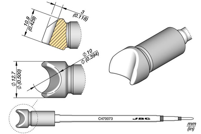 Lötspitze Ø 10 mm, C470073