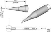 Soldeerstift conisch, D: 0,3 mm, C245030 #thumbnail-1