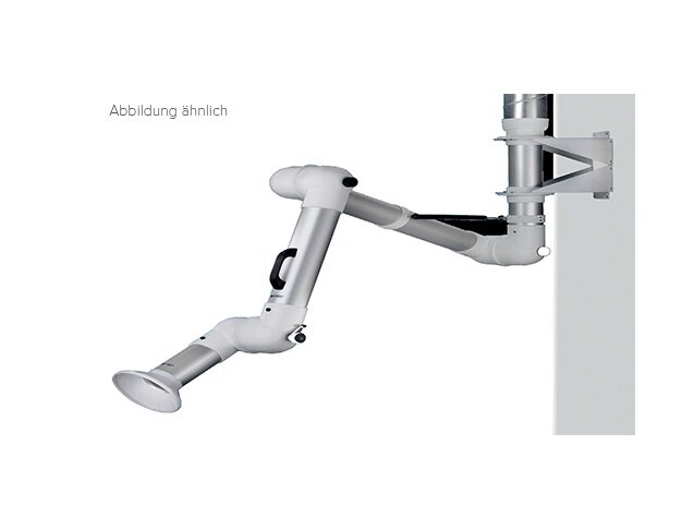 Bras d'aspiration système DN100 pour montage mural/au plafond, 3 articulations, blanc, 2130 mm #zoom-1