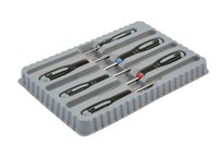 ERGO™ Screwdriver set for slotted, Phillips and Pozidriv screws, straight and flat, with 3-component handle, 6 pieces #thumbnail-1