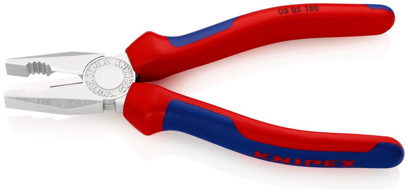 Combination pliers with multi-component sleeves, chrome-plated, 180 mm (SB card/blister) #2