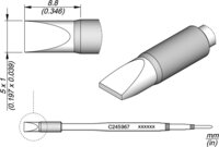 Lötspitze meißelförmig, für T245, 5 x 1mm, C245967 #thumbnail-1