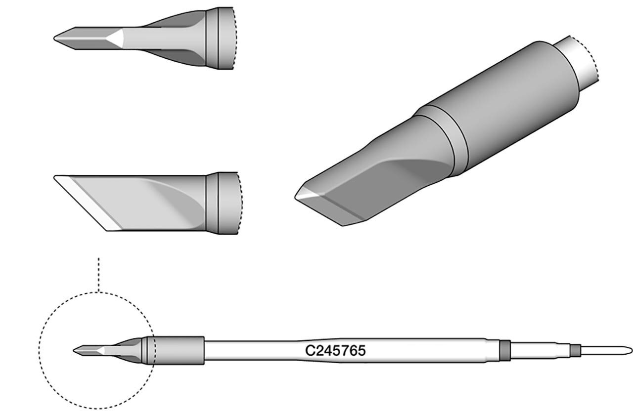 Lötspitze messerförmig, 6,0 x 0,4 mm, C245765 #zoom-1