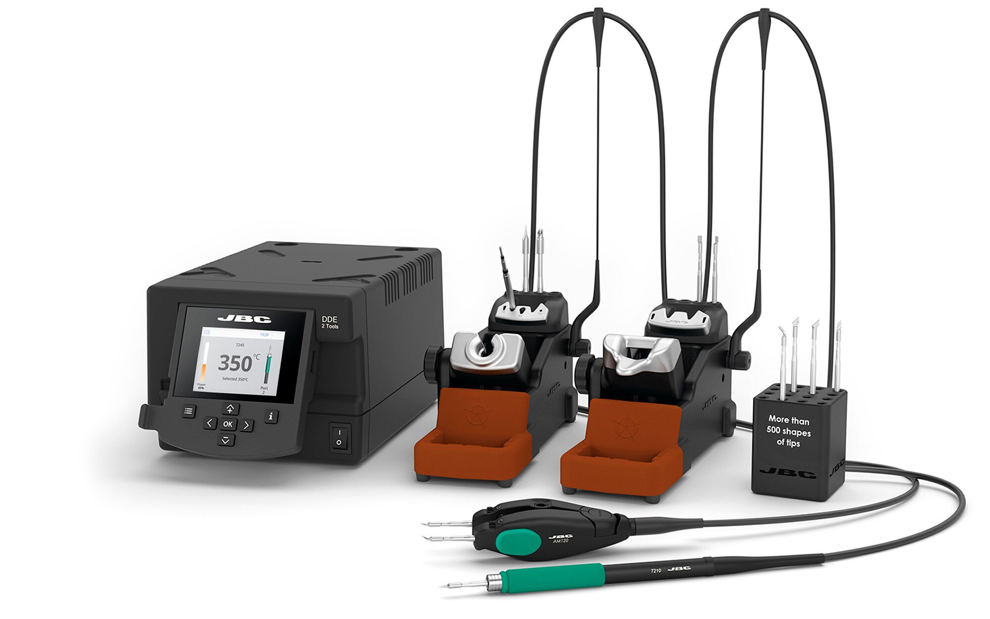 Löt-/Entlötstation DDPE-2QD, inkl. T210 Handstück und AM120 Pinzette #zoom-1