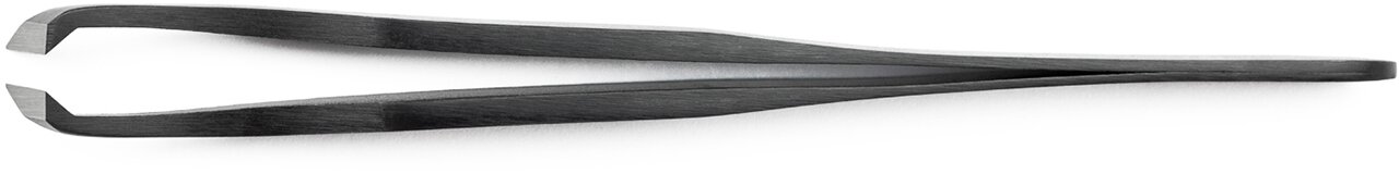 Brucelles coupante avec tête coudée étroite. Pour fils tendres jusqu’au Ø 0,25 mm. De couleur noire. #zoom-4