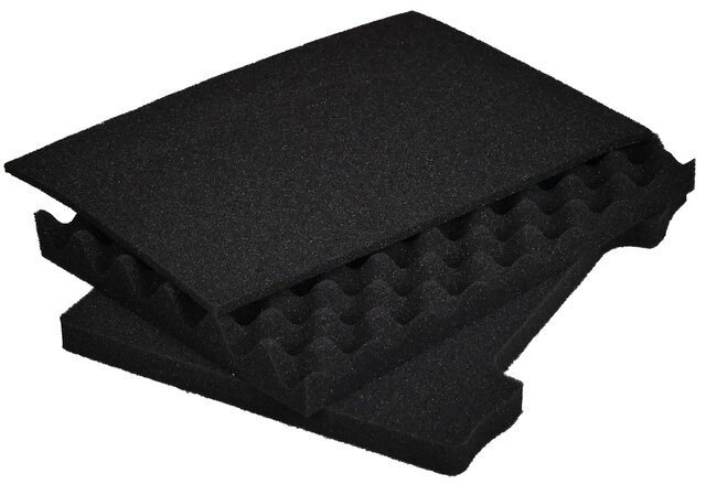Schiuma a griglia ESD per valigetta K2001 ESD, nera, 240 x 170 mm