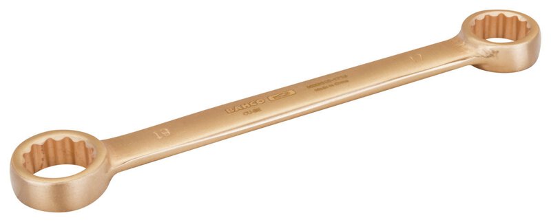 Niet-vonkende dubbele ringsleutel, 24 x 27 mm, gemaakt van koperberyllium, 255 mm. #1