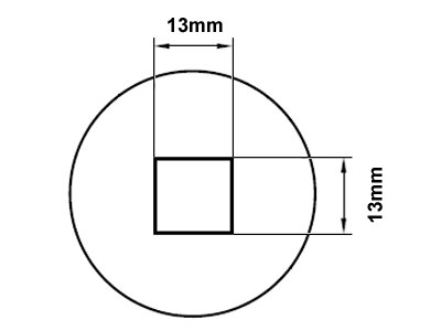 Ugello per aria calda HTN-B1313, 13x13 mm #zoom-2