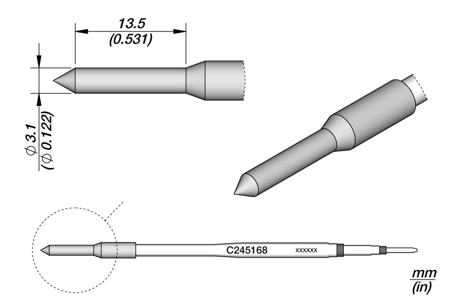 Thermischer Lochstanzer für Kunststoff Ø 3.1 #zoom-1
