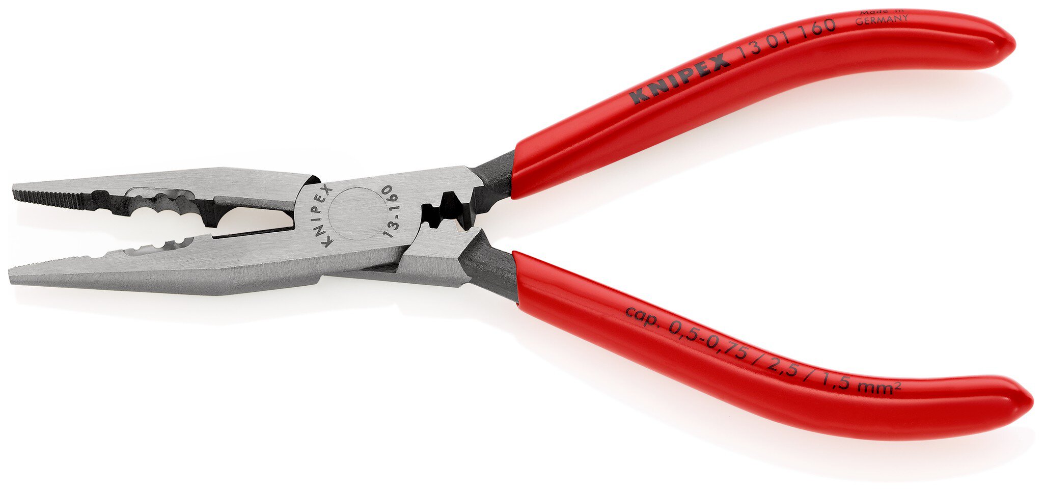 Wiring pliers covered with plastic, black atramentized, 160 mm (SB card/blister) #zoom-1