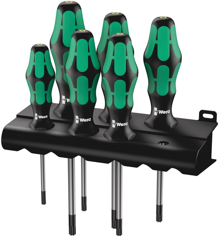 Schraubendrehersatz mit Haltefunktion + Rack, 6-teilig #1