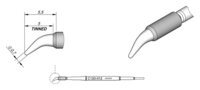 Lötspitze konisch gebogen, D: 0,7 mm, C120012 #thumbnail-1