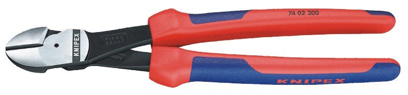 Power side cutter, black atramentized, 200 mm