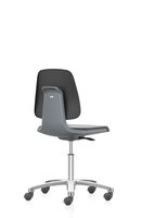 LABSIT 2 laboratory swivel chair, with castors, imitation leather Magic anthracite #thumbnail-1