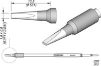 Lötspitze meißelförmig, 1,8 x 0,8 mm, C245844 #thumbnail-1