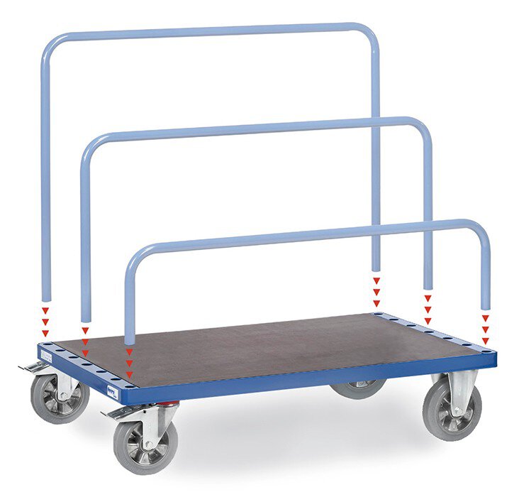 Plattenwagen - ohne Bügel Ladefläche 1200 x 800 mm - 1200 kg  #zoom-1