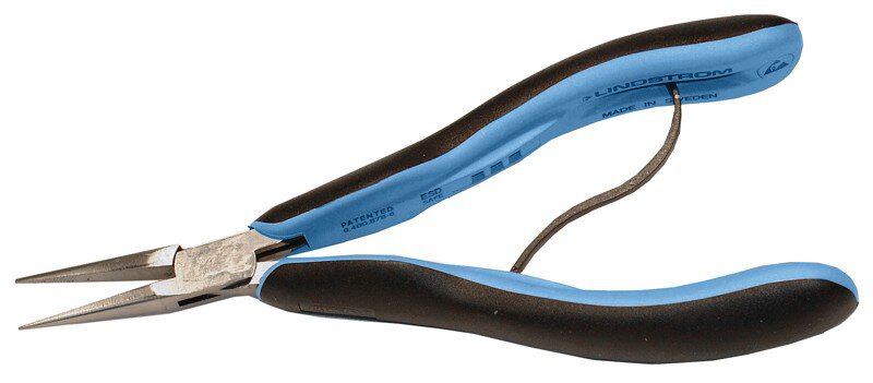 Pince pointue ESD, série RX, surfaces de préhension dentées, mâchoires 32 mm