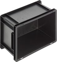 Bac ESD New Box NB MC, poignées, noir, 400 x 300 x 220 mm #thumbnail-3