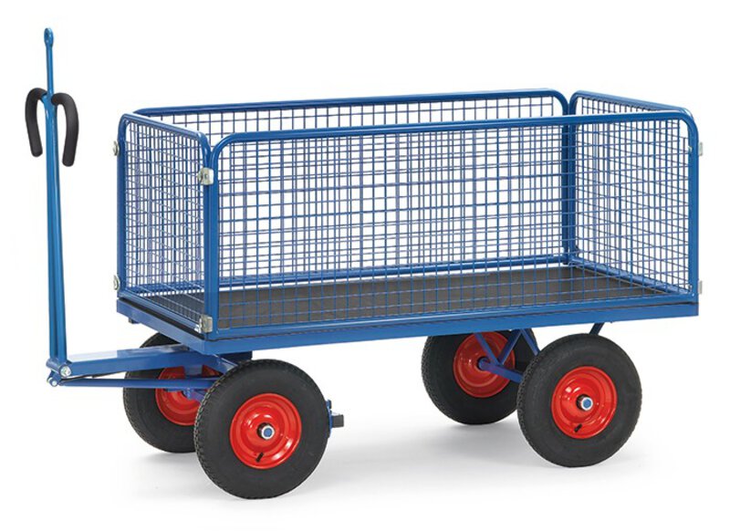 Hand platform truck with towing eye Loading area 1600 x 900 mm  #1