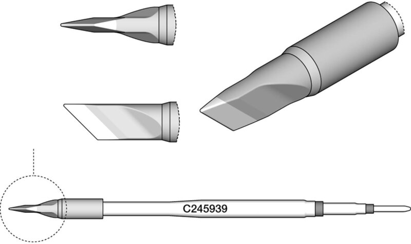 Lötspitze messerförmig, 6 x 0,4 mm, C245939 #2
