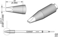 Soldeerstift beitelvormig, 2,2 x 1 mm HT, C245407 #thumbnail-1