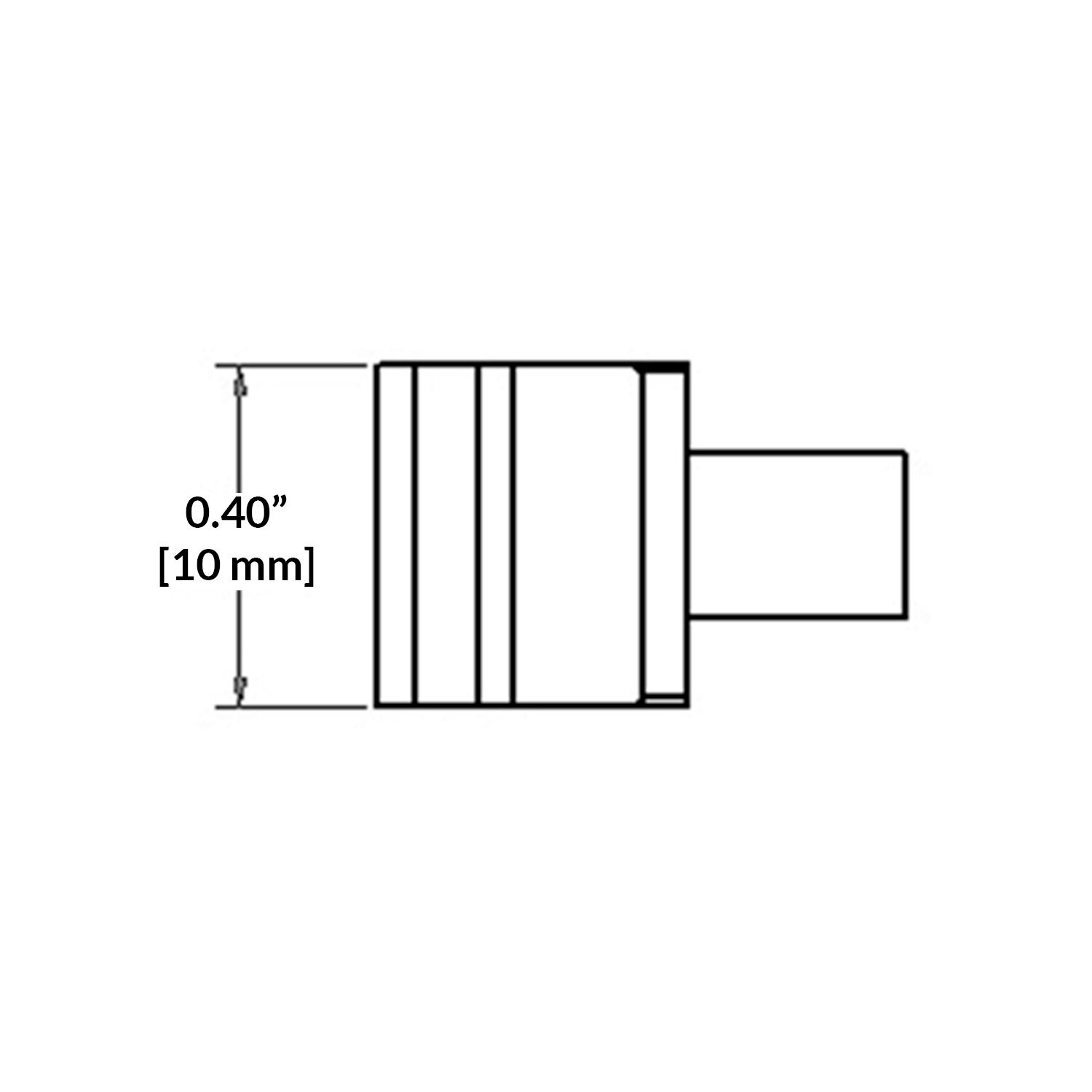 SMTC soldering tip, carbide blade 10.0 mm (0.39), 600 series #zoom-2