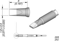 Lötspitze meißelförmig, 1,8 x 0,5 mm, C115214 #thumbnail-1
