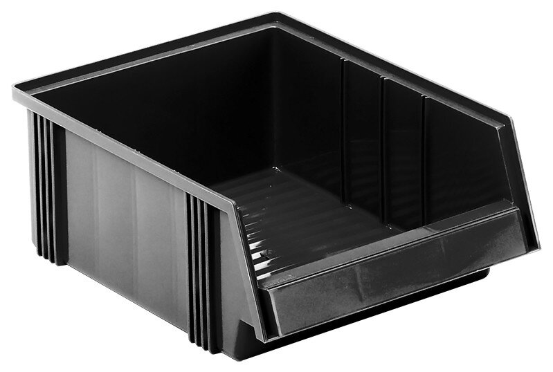 ESD visual storage box, 310x400x156 mm, black #zoom-1