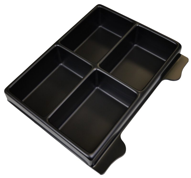 ESD-inzetstuk voor ESD-koffer K 2006, 4 vakken à 149 x 104 mm #1