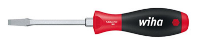 Schraubendreher SoftFinish® Schlitz mit Sechskantklinge und Sechskantansatz (00736), 8,0 mm x 150 mm