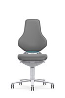 ESD cleanroom TEXON 2 industrial swivel chair, with castors, faux leather Magic gray #thumbnail-4