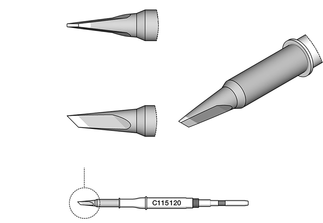Lötspitze messerförmig, 1 x 0,2 mm, C115120 #zoom-2