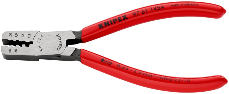 Crimpzange für Aderendhülsen, 0,25 - 2,5 mm², 145 mm, SB Verpackung #2