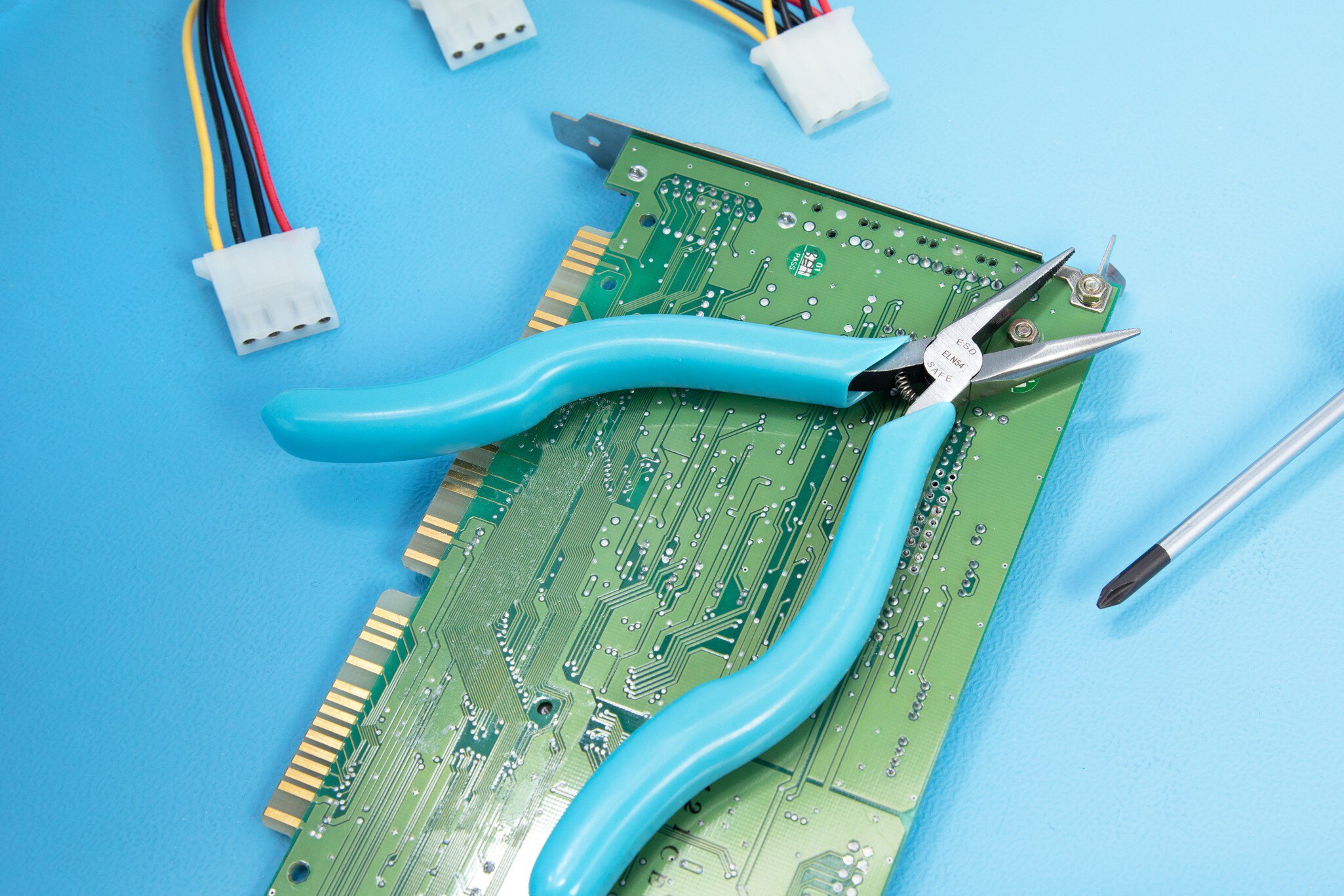 Weller Xcelite 6-1/2" ESD-sichere gezahnte Backen Dünne Lang -Spitzzange #zoom-6